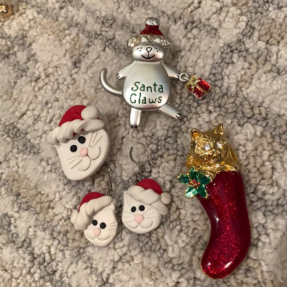 Christmas Cat Jewelry